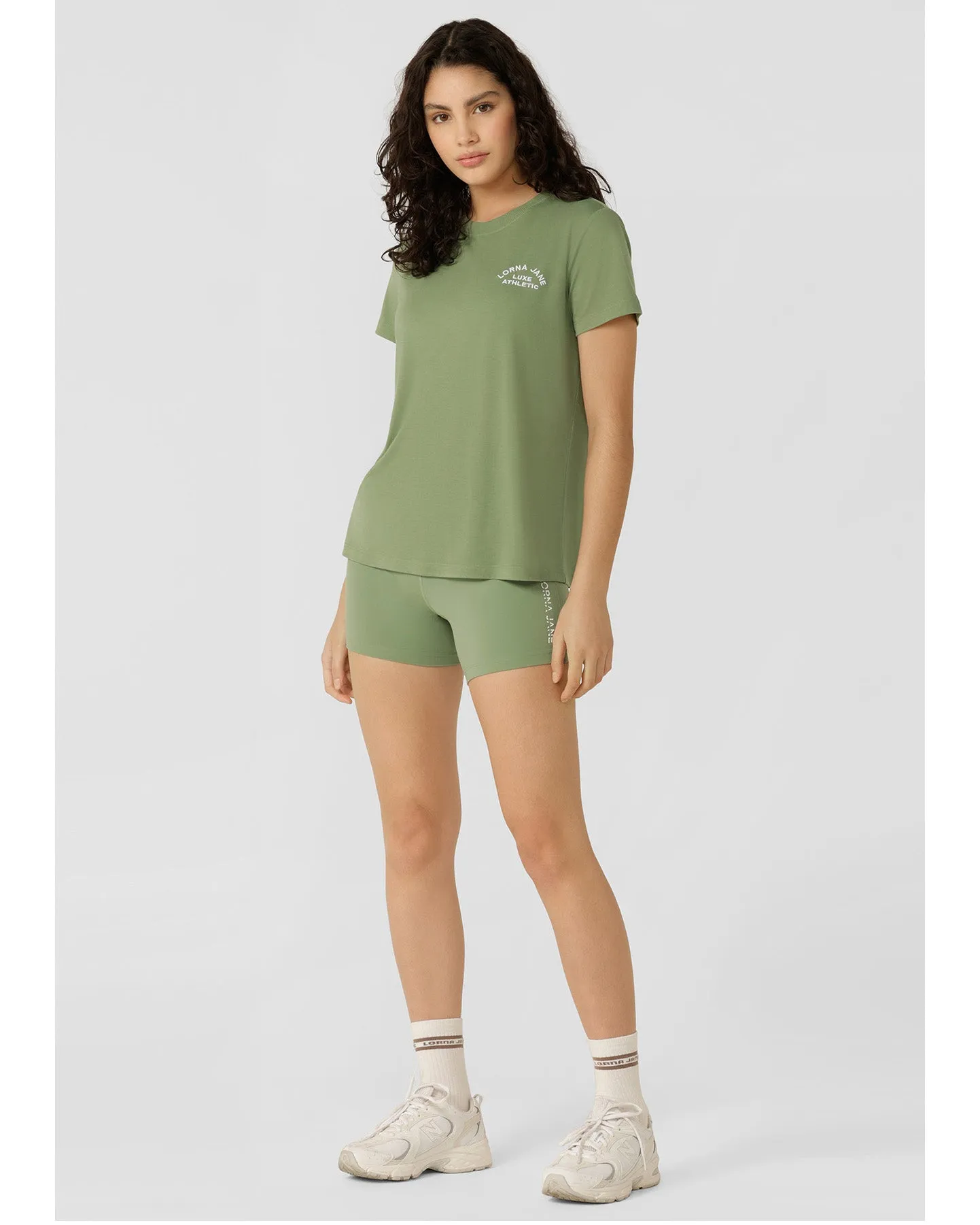 Lorna Jane Lotus T Shirt - Green Goodness