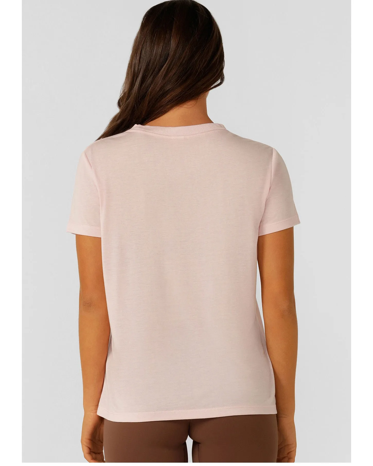 Lorna Jane Lotus T Shirt - Pale Peony