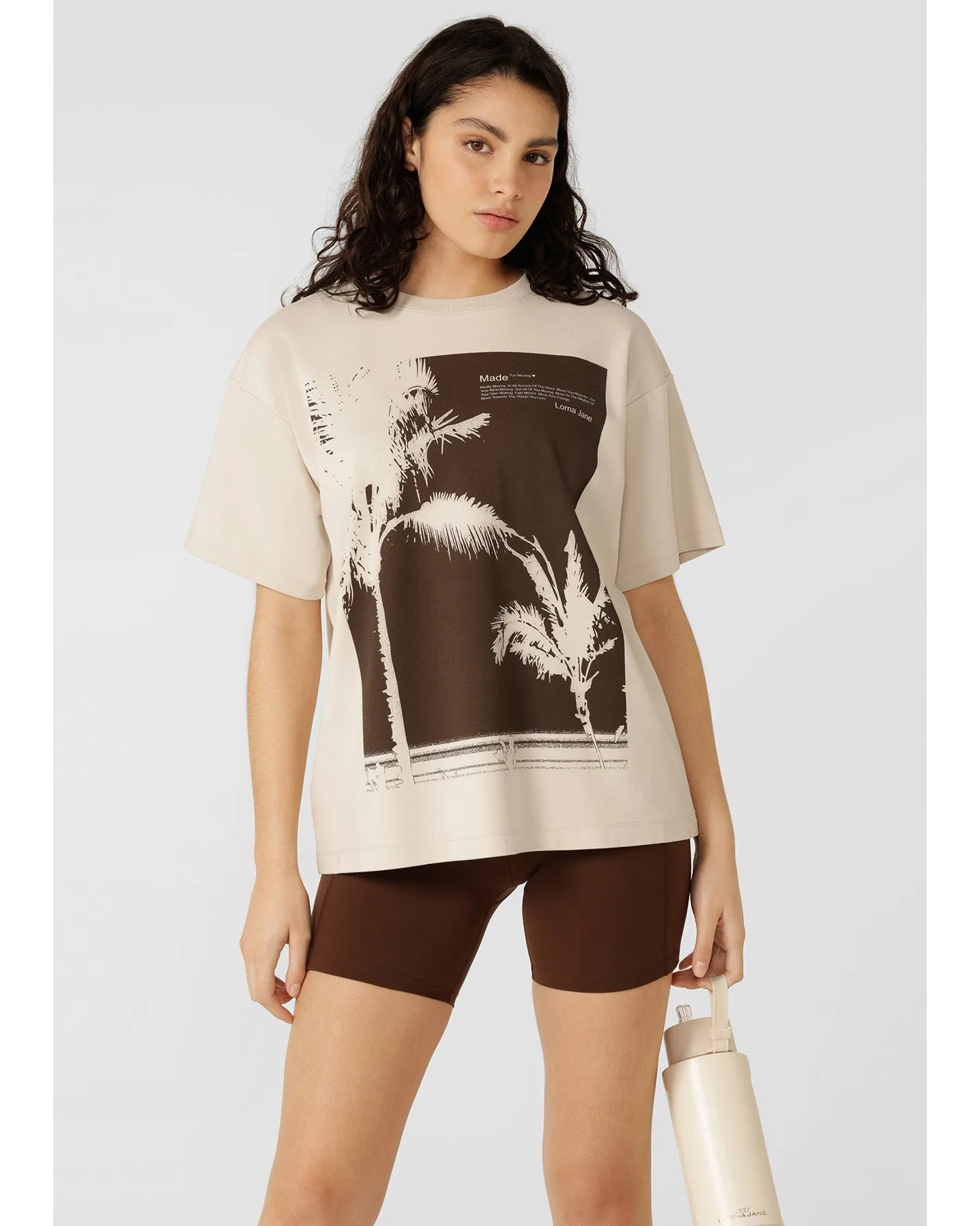 Lorna Jane Mirage Boyfriend T-Shirt - Ivory