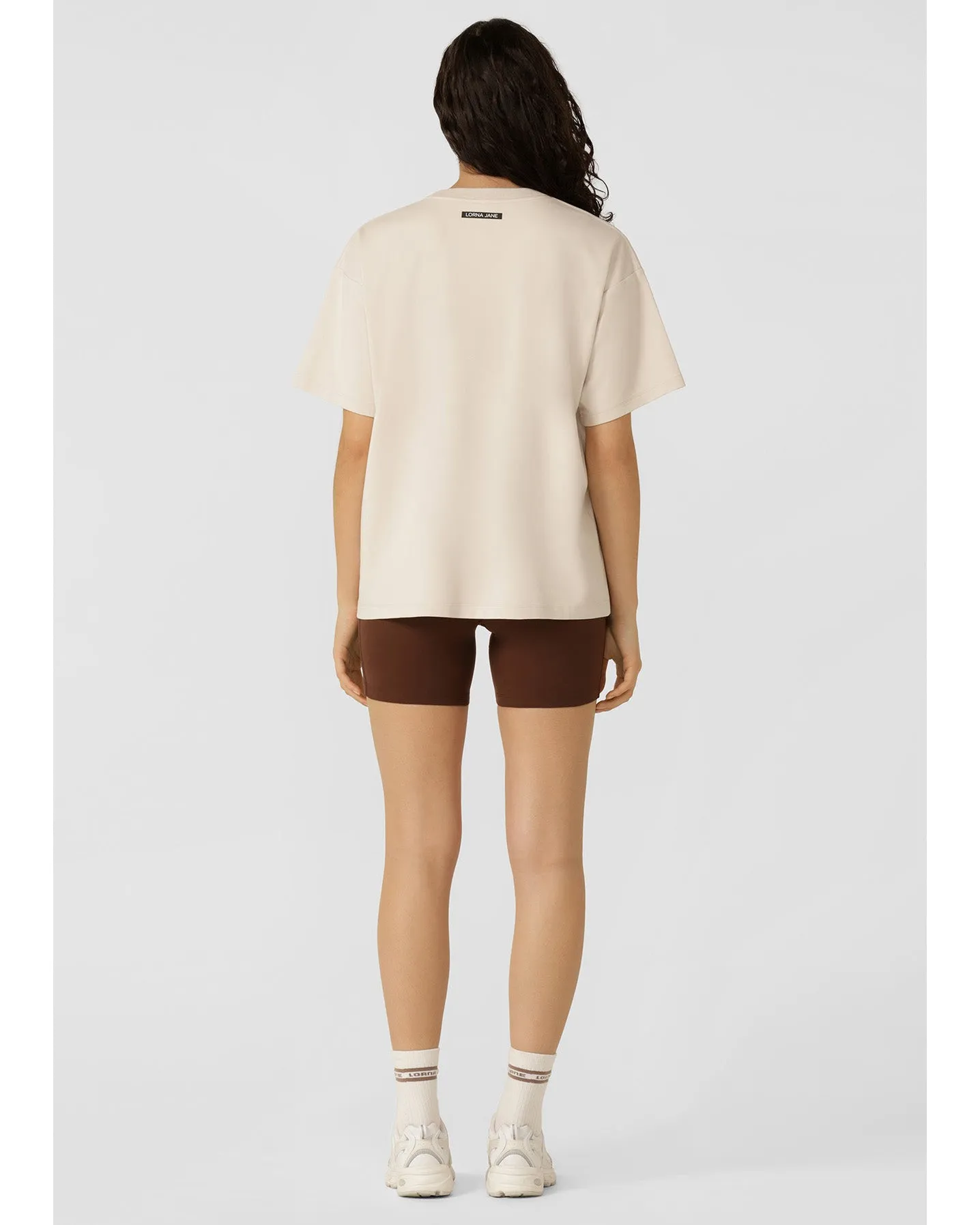 Lorna Jane Mirage Boyfriend T-Shirt - Ivory