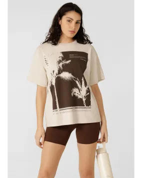 Lorna Jane Mirage Boyfriend T-Shirt - Ivory