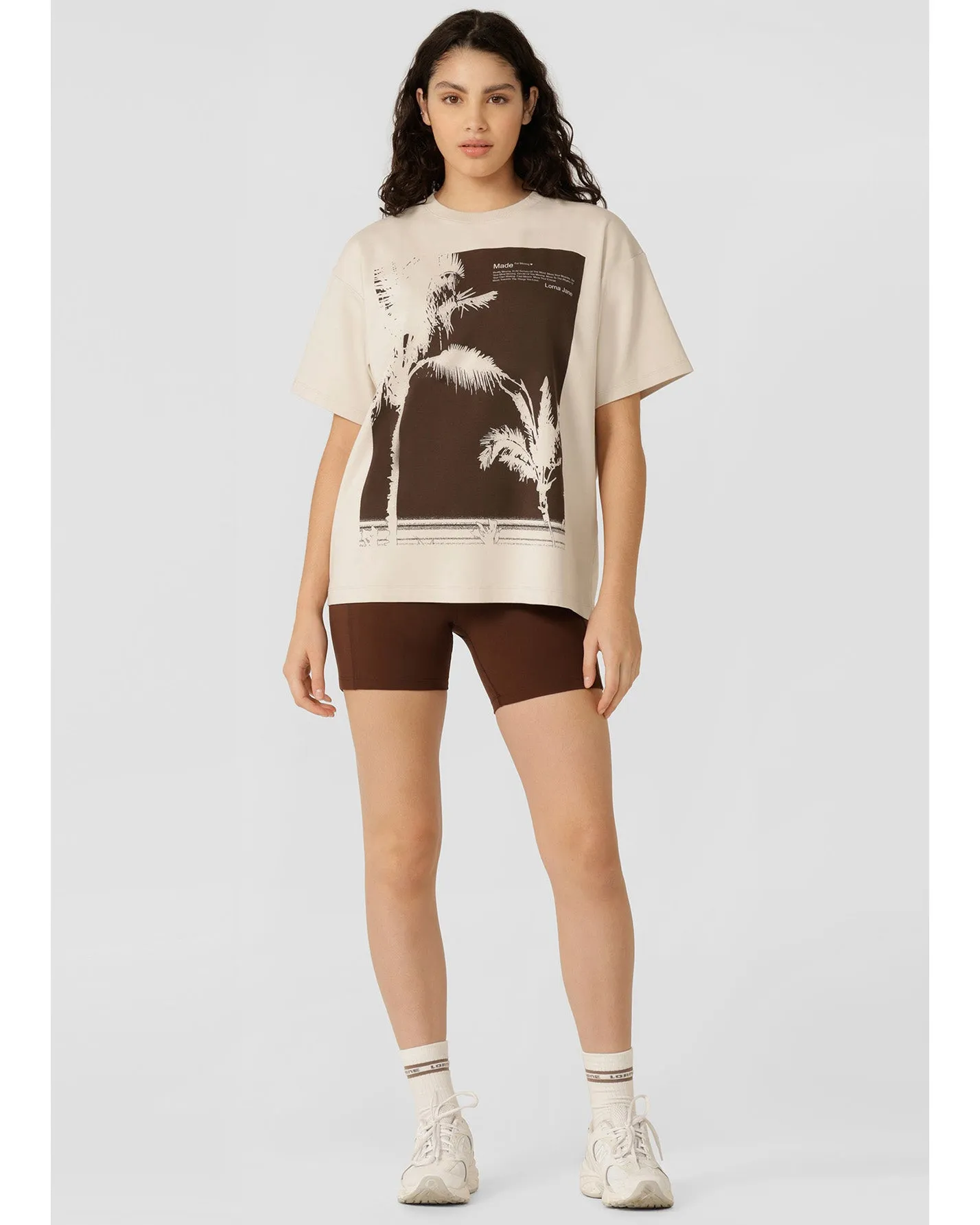 Lorna Jane Mirage Boyfriend T-Shirt - Ivory