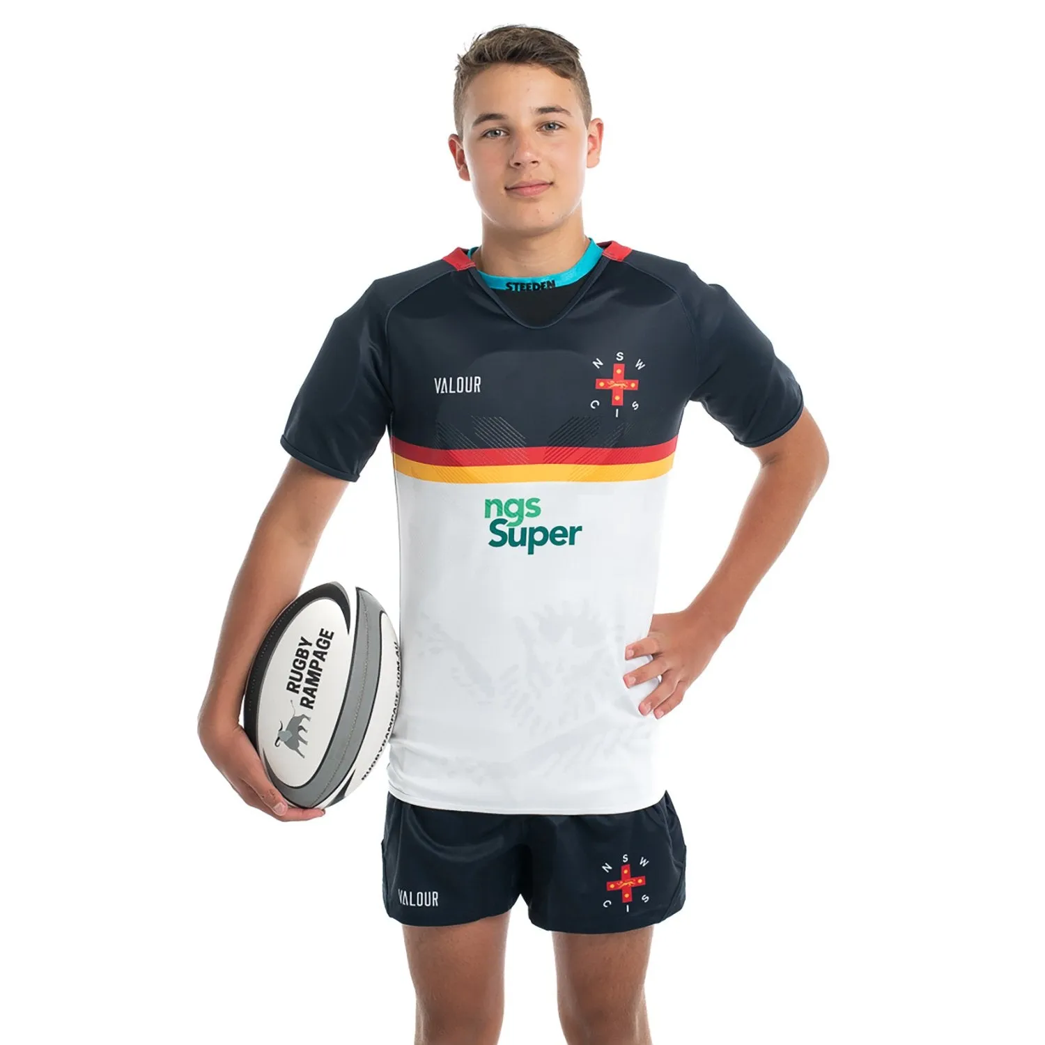 NSW CIS Rugby Union Jersey - Ink/White