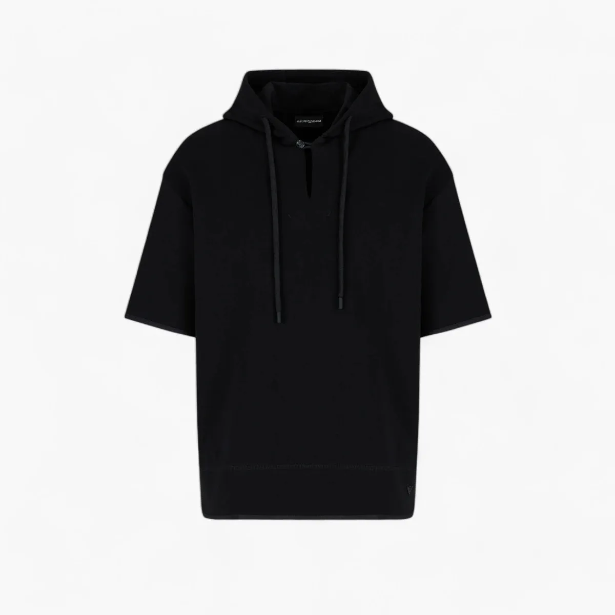 Oversized Short Sleeve Hooded Sweatshirt