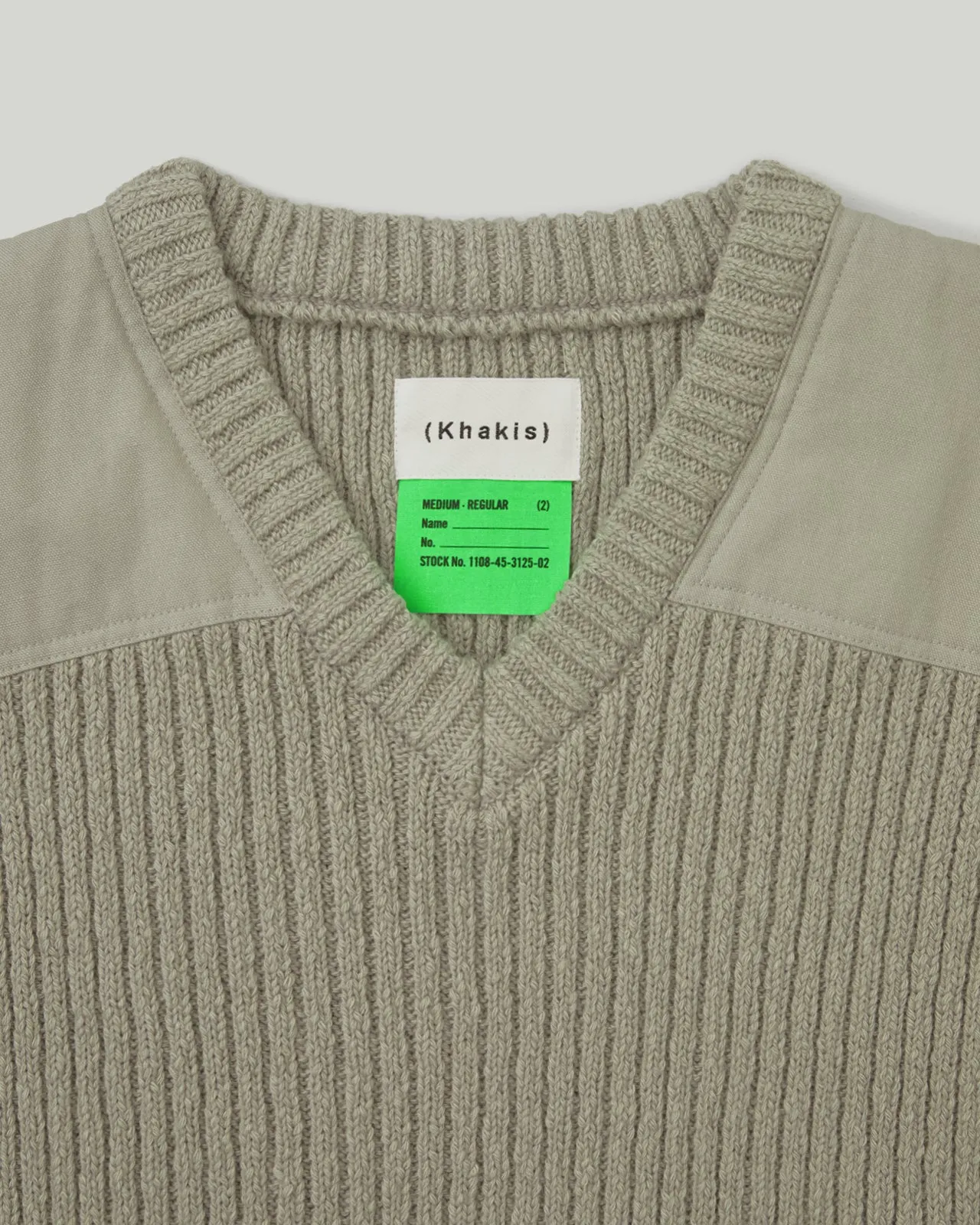Patched Knit Vest Sage