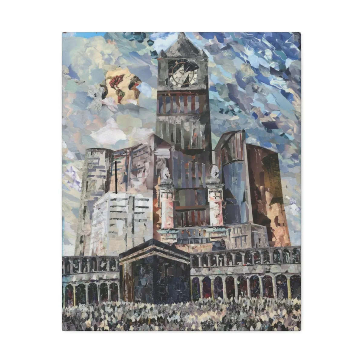 Powerful Hajj, Quality Canvas Wall Art Print, Ready to Hang Wall Art Home Decor