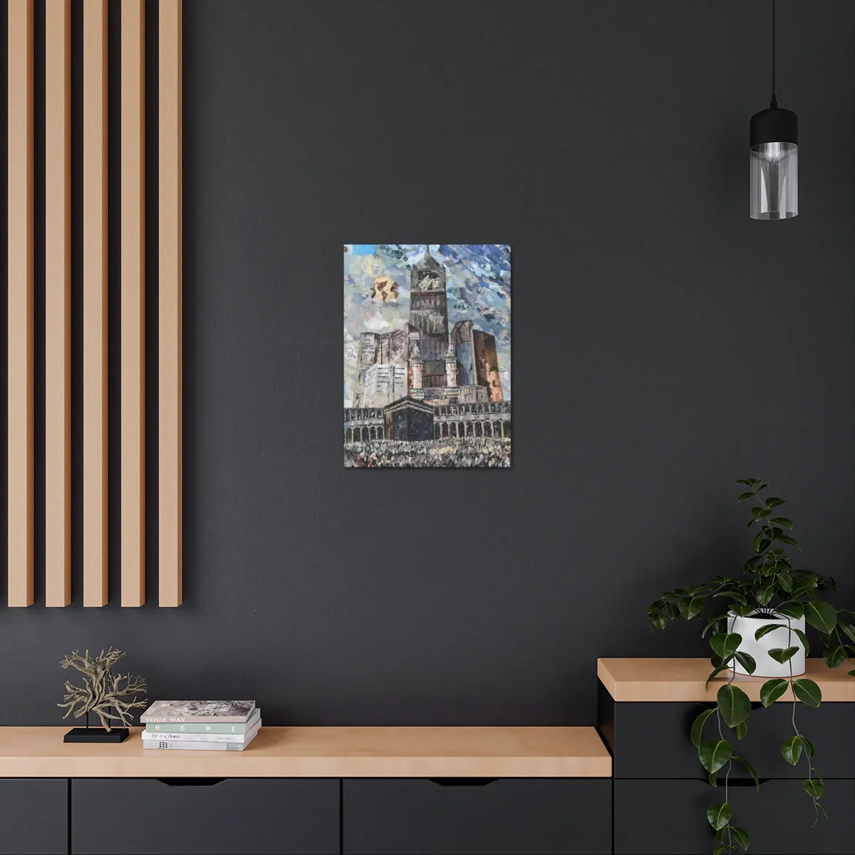 Powerful Hajj, Quality Canvas Wall Art Print, Ready to Hang Wall Art Home Decor