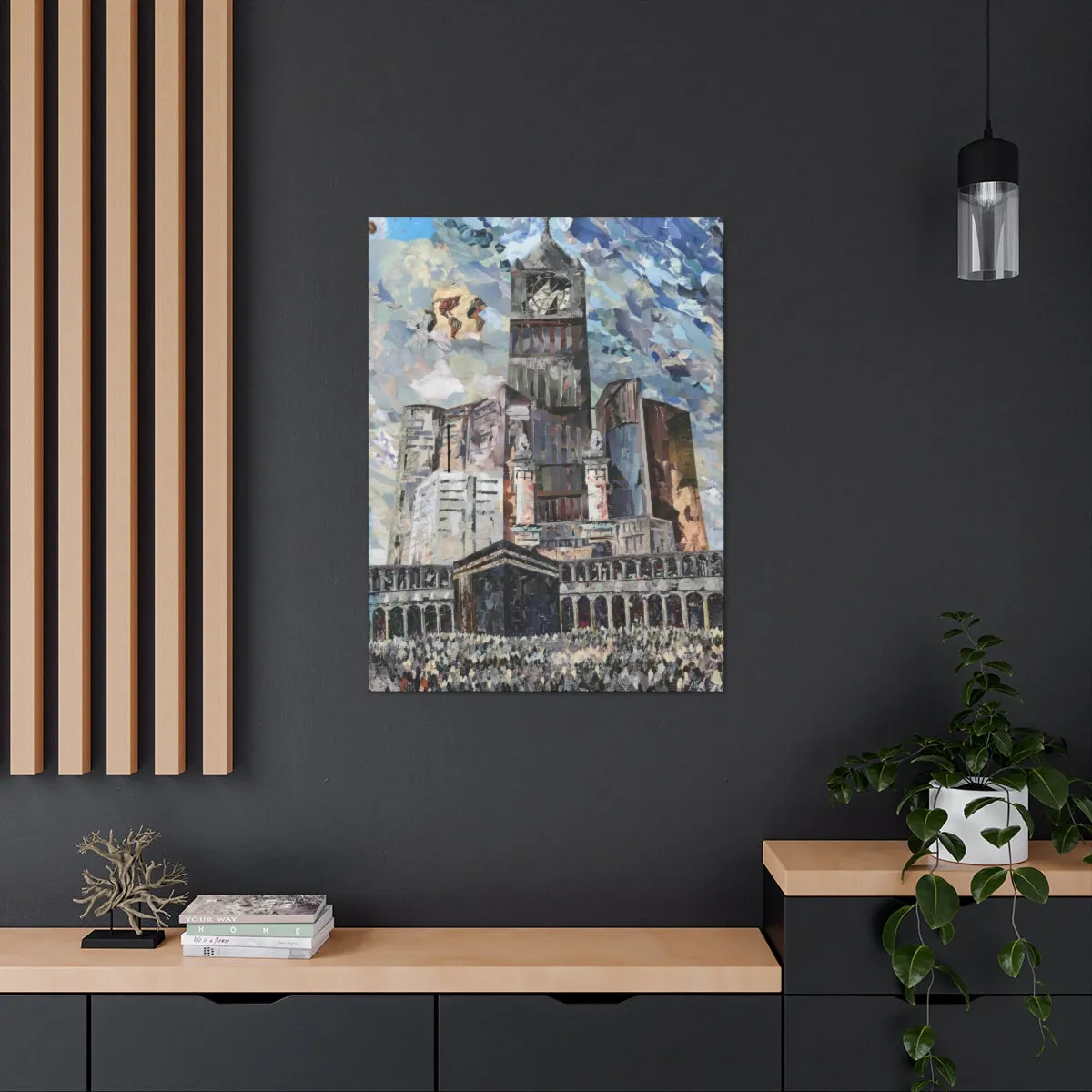 Powerful Hajj, Quality Canvas Wall Art Print, Ready to Hang Wall Art Home Decor