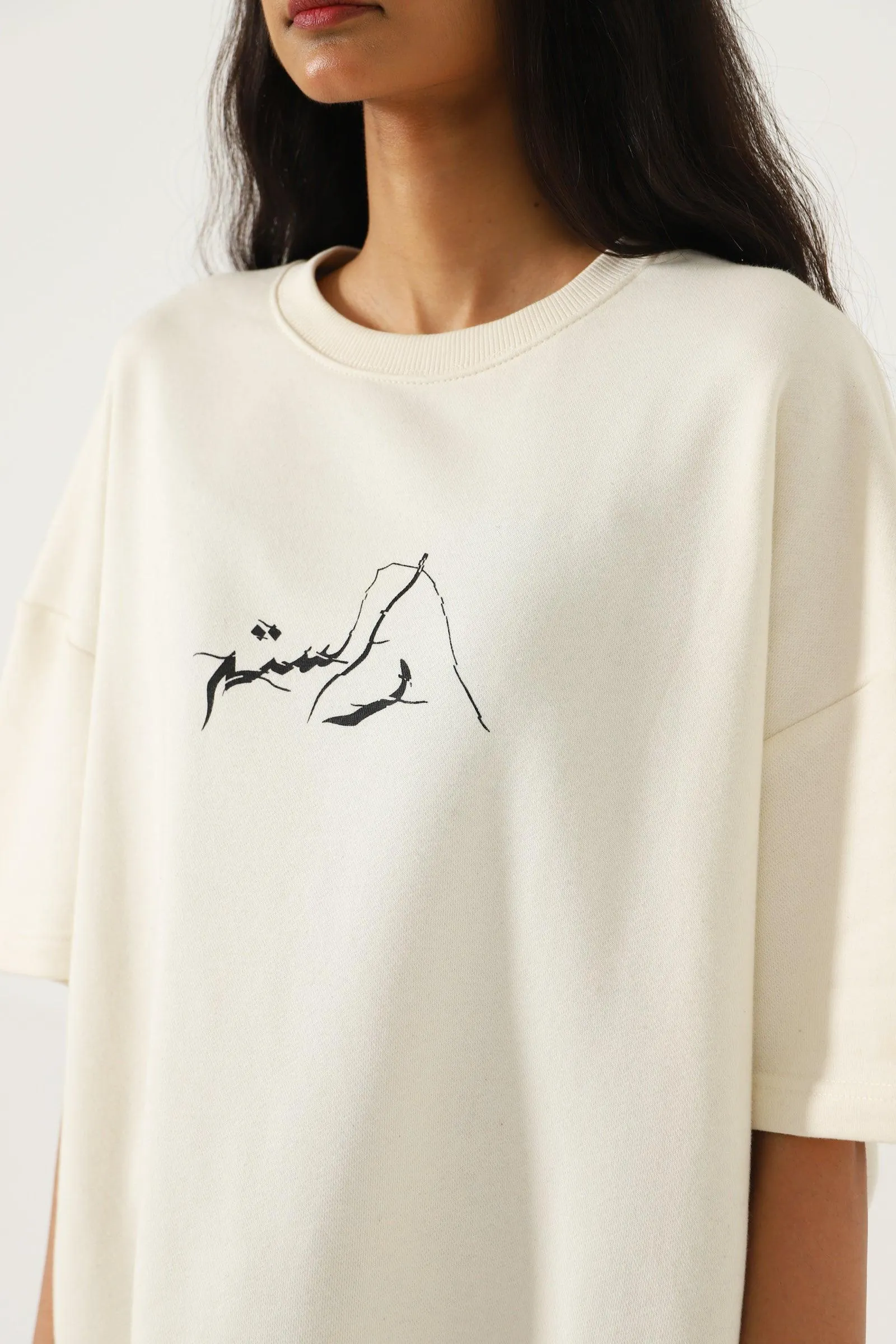 "DESTINY" BEIGE T SHIRT