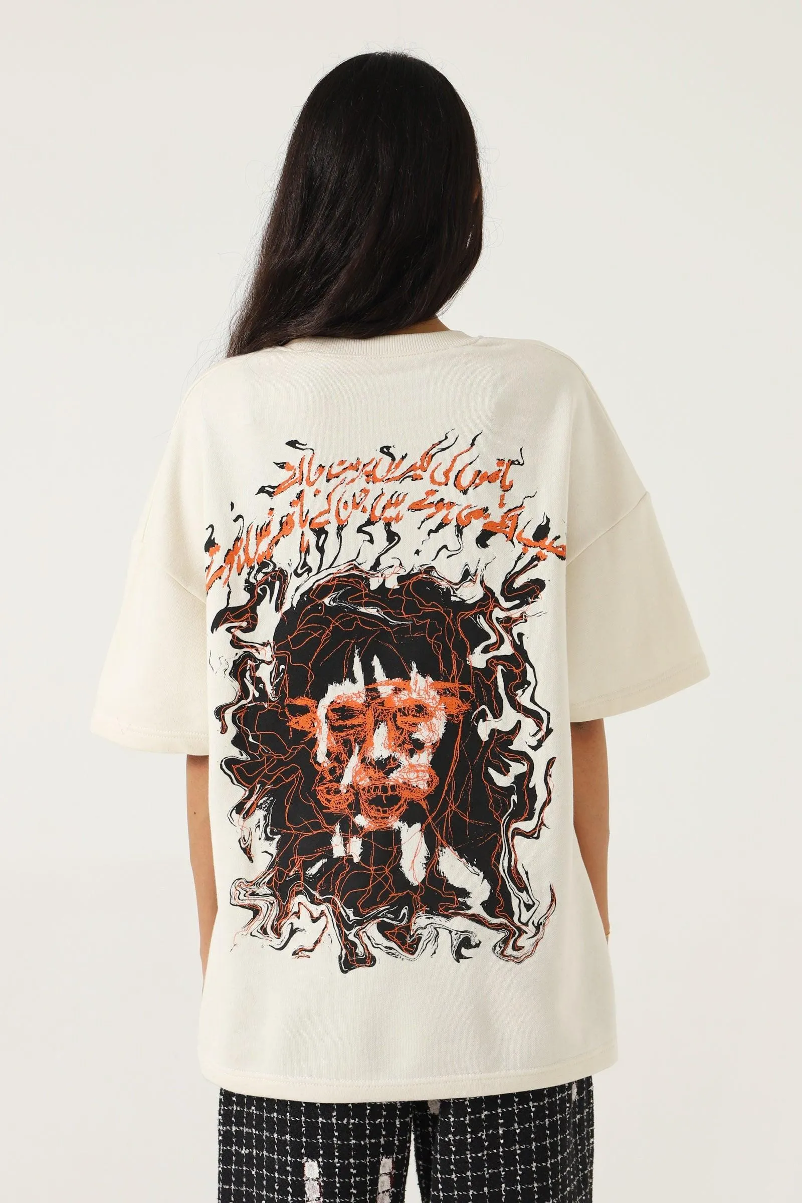 "DESTINY" BEIGE T SHIRT