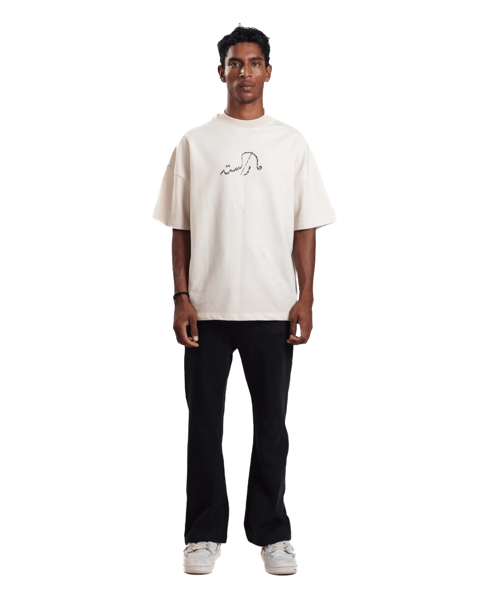 "ECHOES" BEIGE T-SHIRT