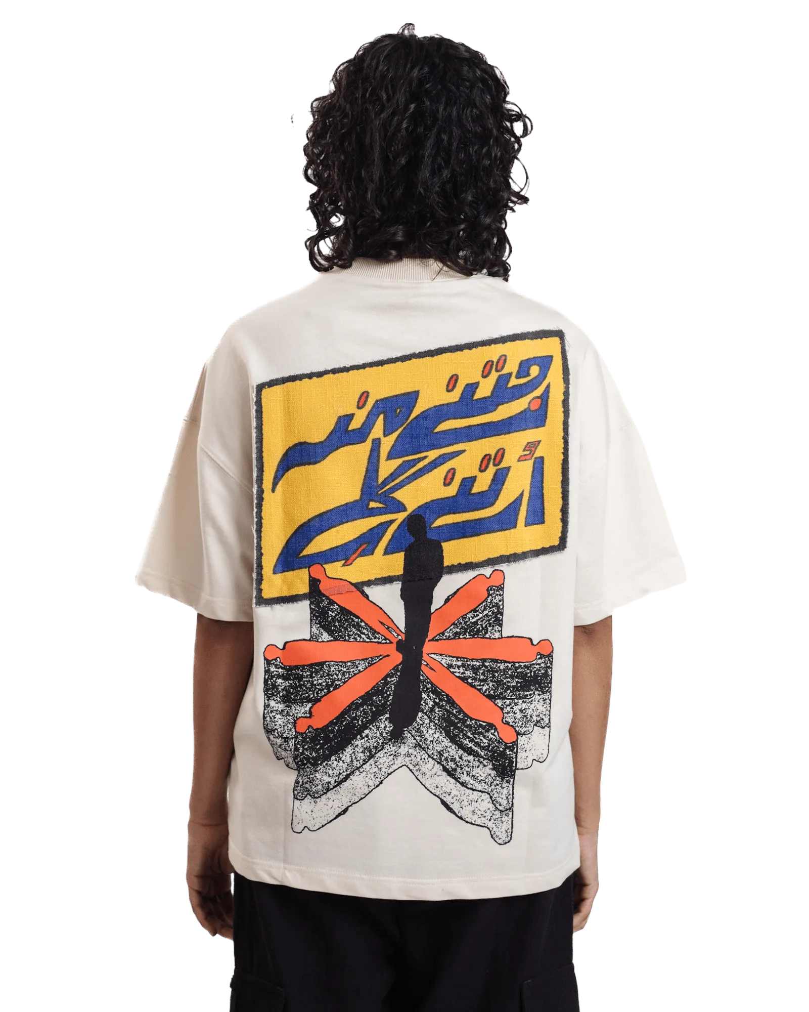"ECHOES" BEIGE T-SHIRT