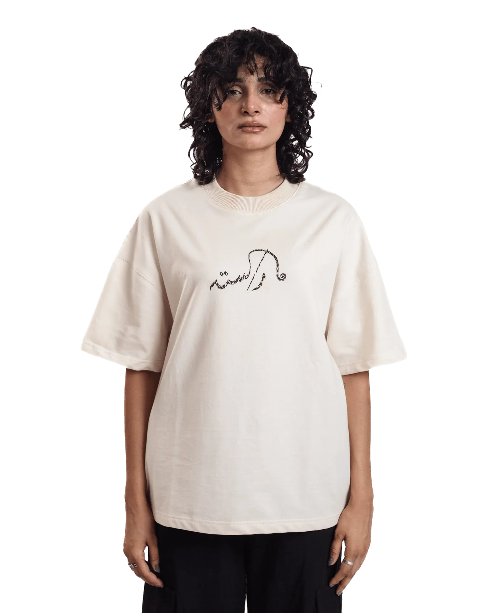 "ECHOES" BEIGE T-SHIRT