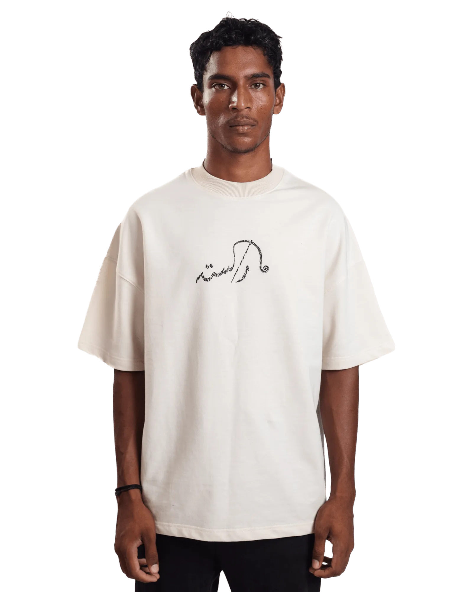 "ECHOES" BEIGE T-SHIRT