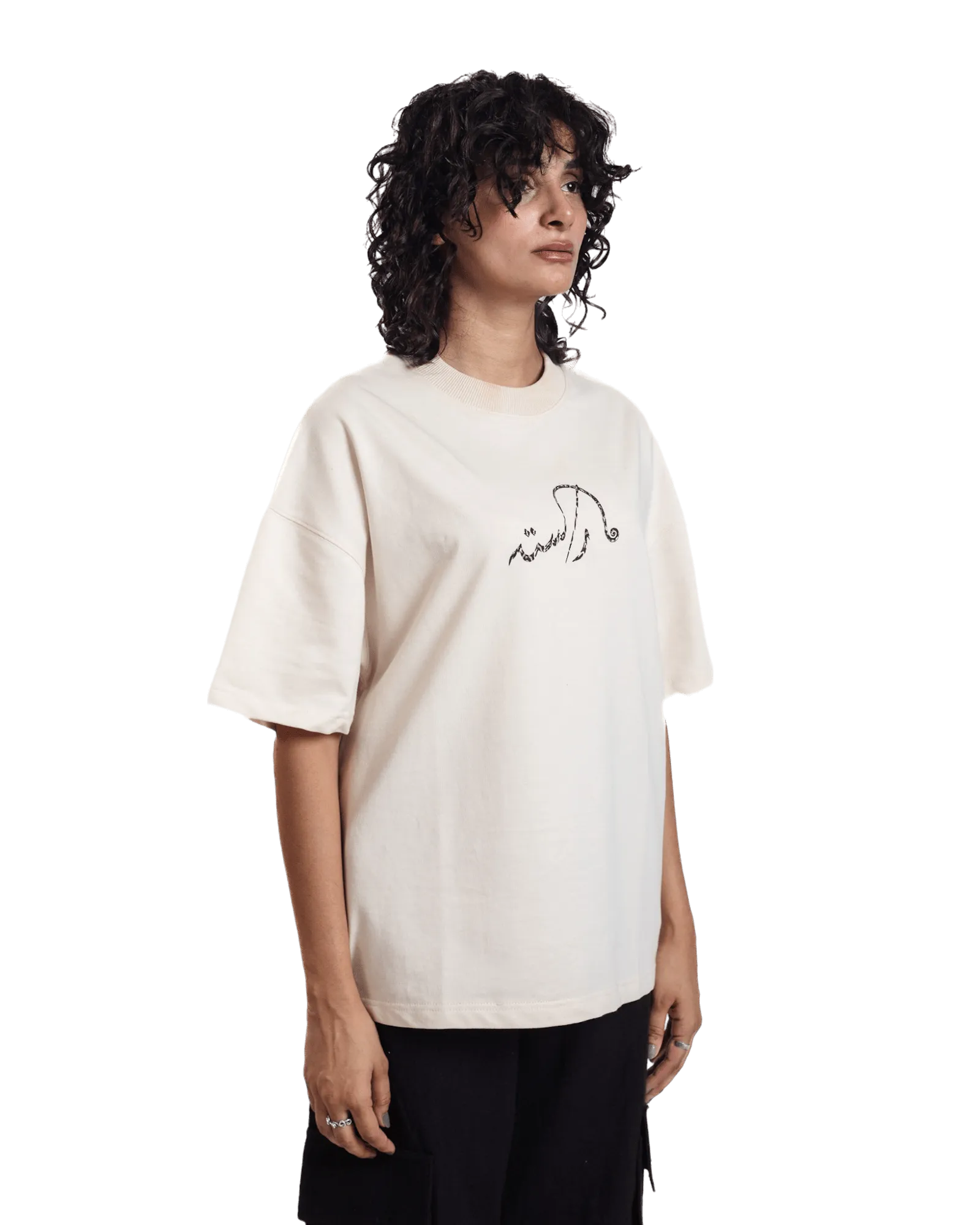 "ECHOES" BEIGE T-SHIRT