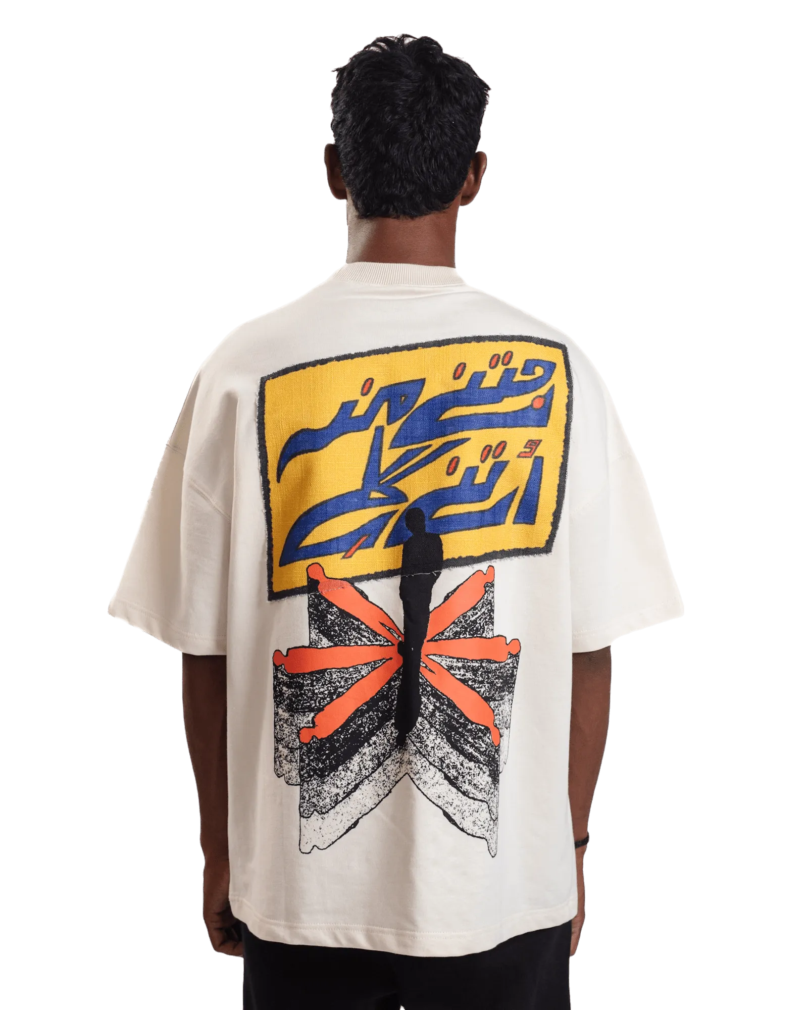 "ECHOES" BEIGE T-SHIRT
