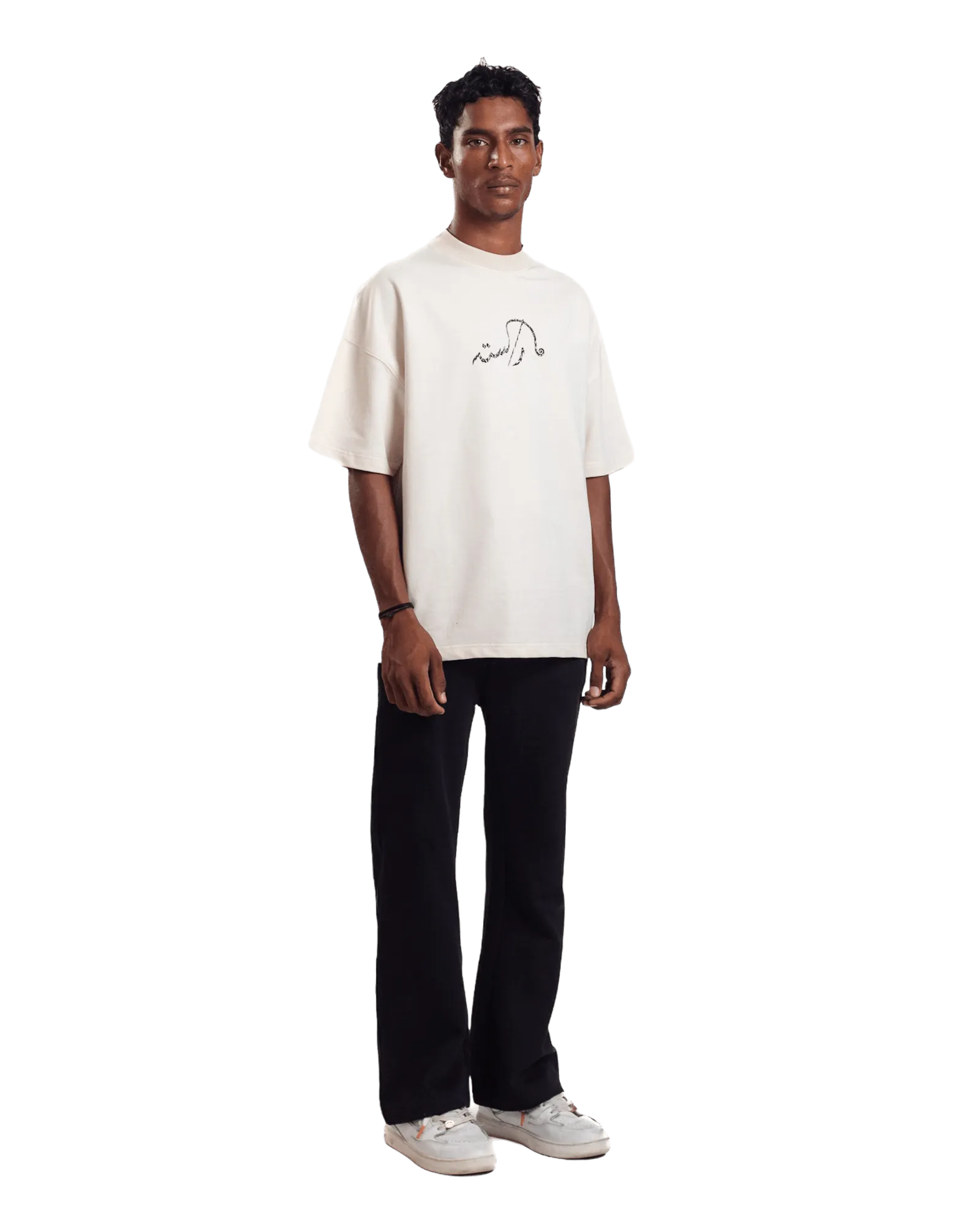 "ECHOES" BEIGE T-SHIRT