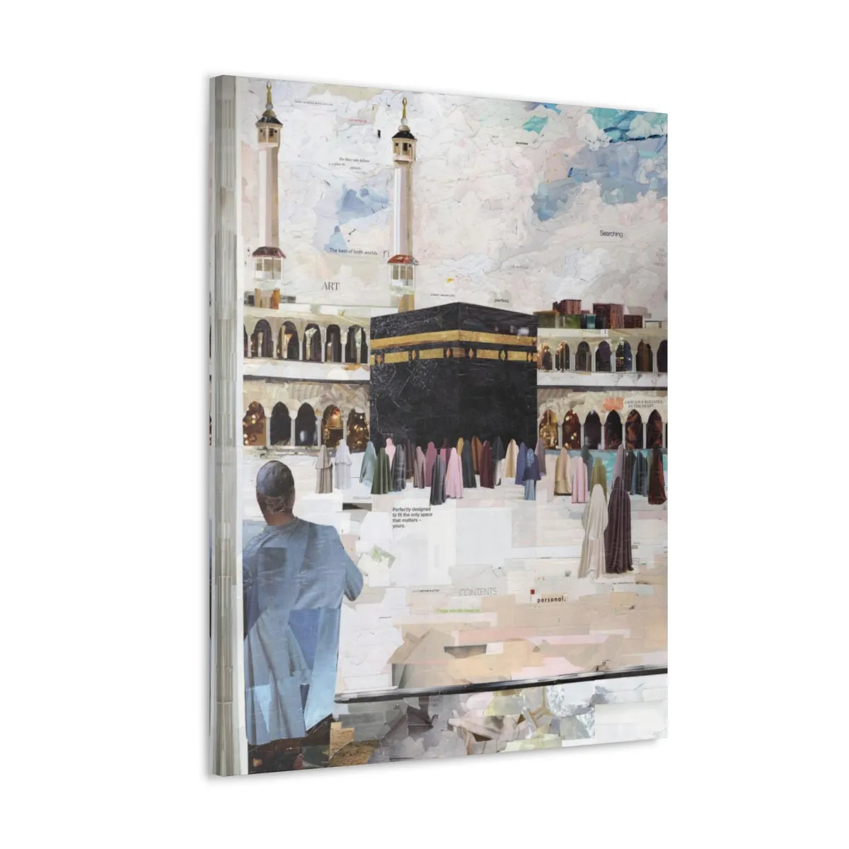 Relaxation in Makkah, Quality Canvas Wall Art Print, Ready to Hang Wall Art Home Decor