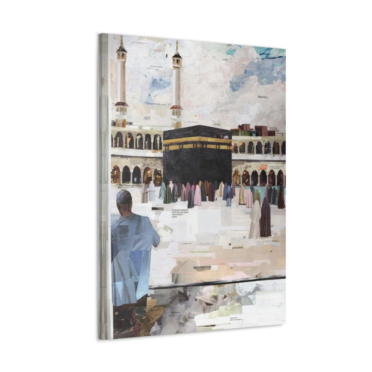 Relaxation in Makkah, Quality Canvas Wall Art Print, Ready to Hang Wall Art Home Decor