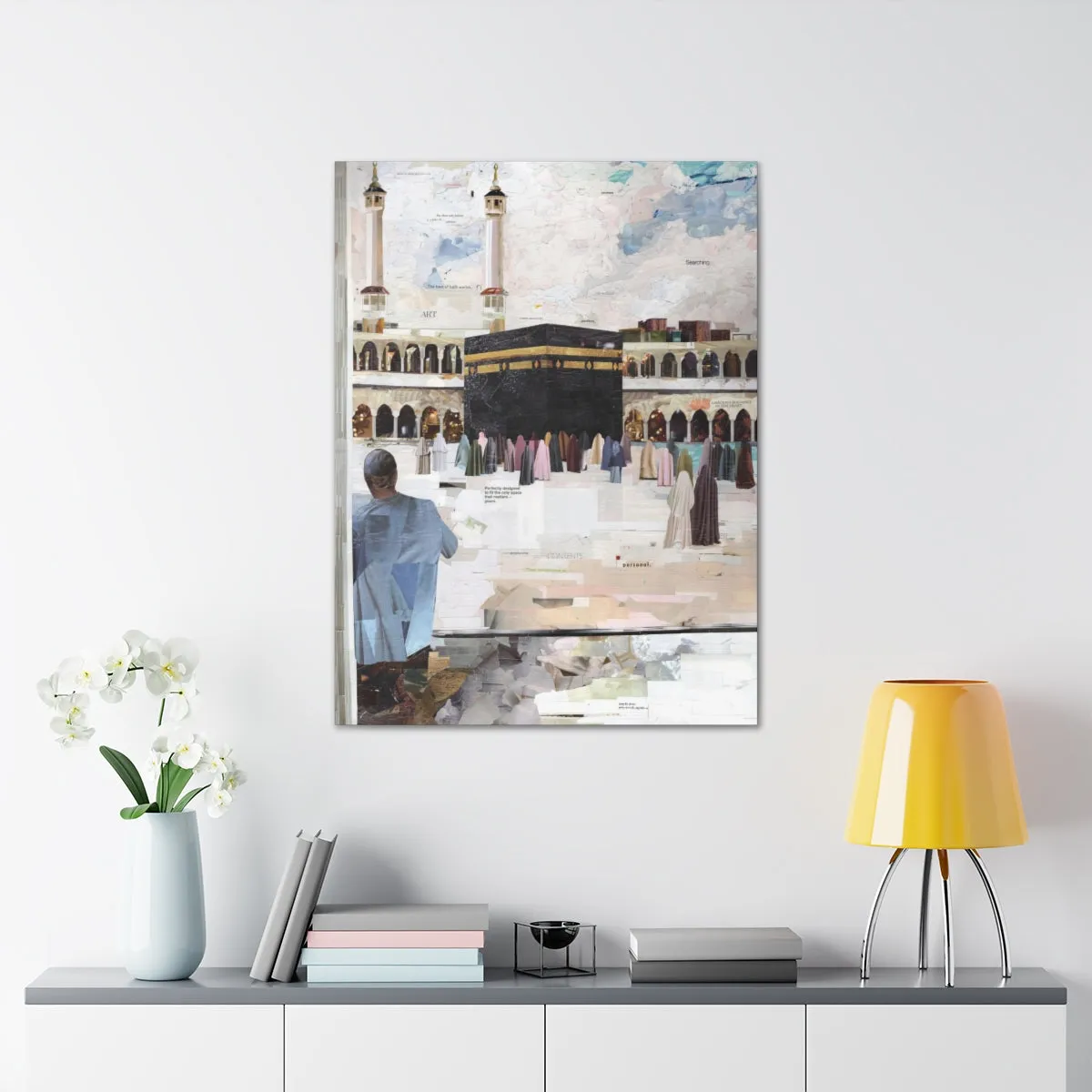 Relaxation in Makkah, Quality Canvas Wall Art Print, Ready to Hang Wall Art Home Decor