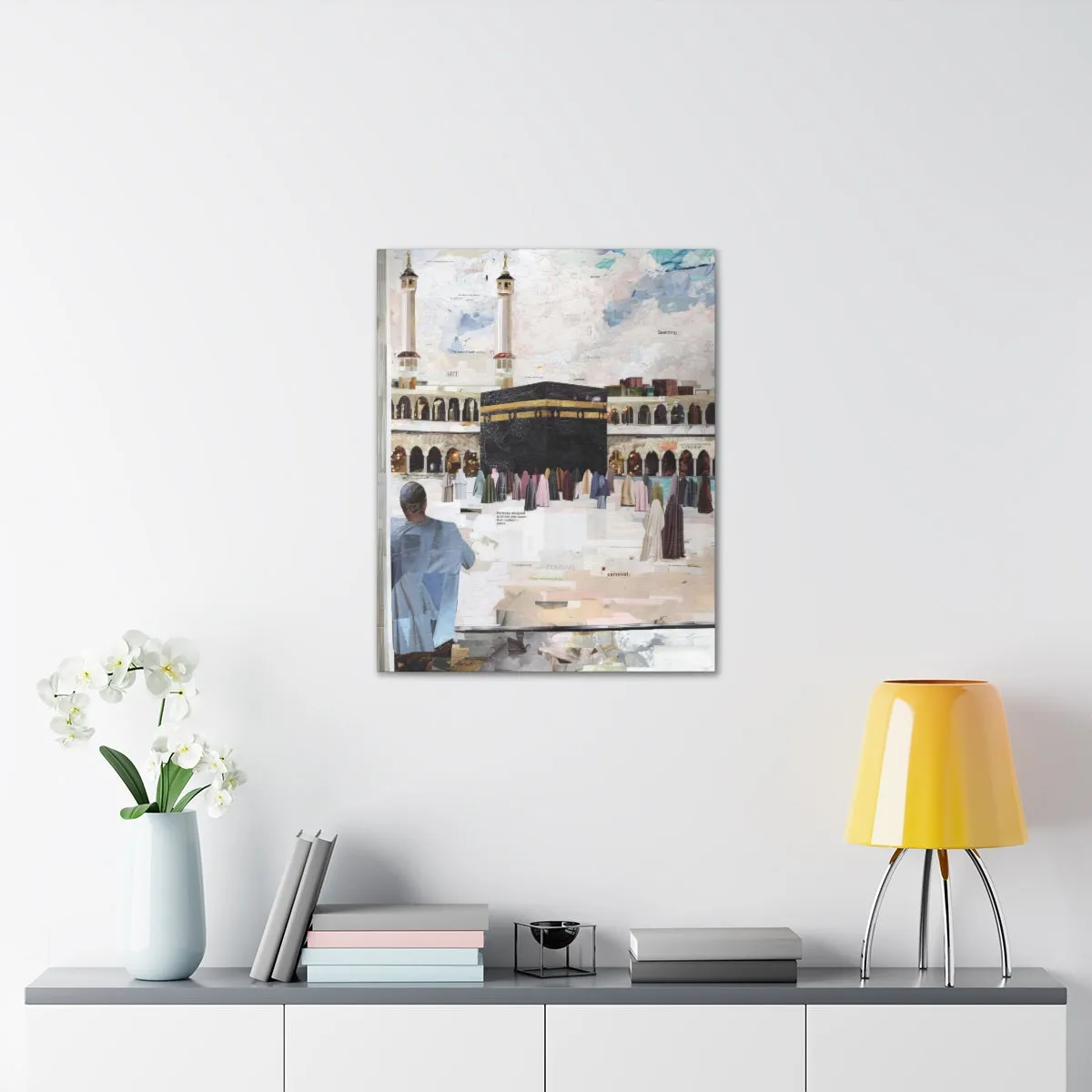 Relaxation in Makkah, Quality Canvas Wall Art Print, Ready to Hang Wall Art Home Decor