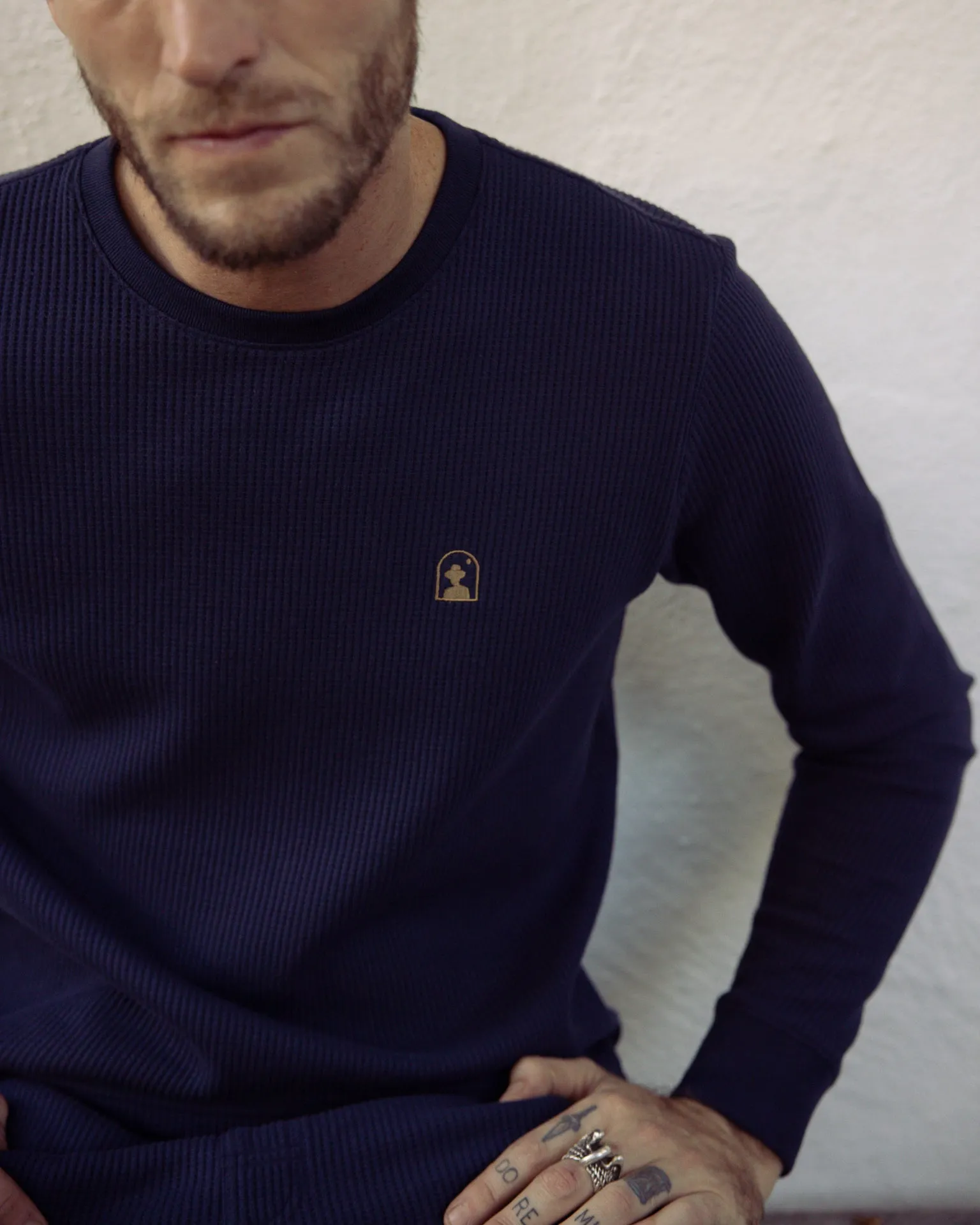 The Cannes Long Sleeve Shirt - Luxe Navy