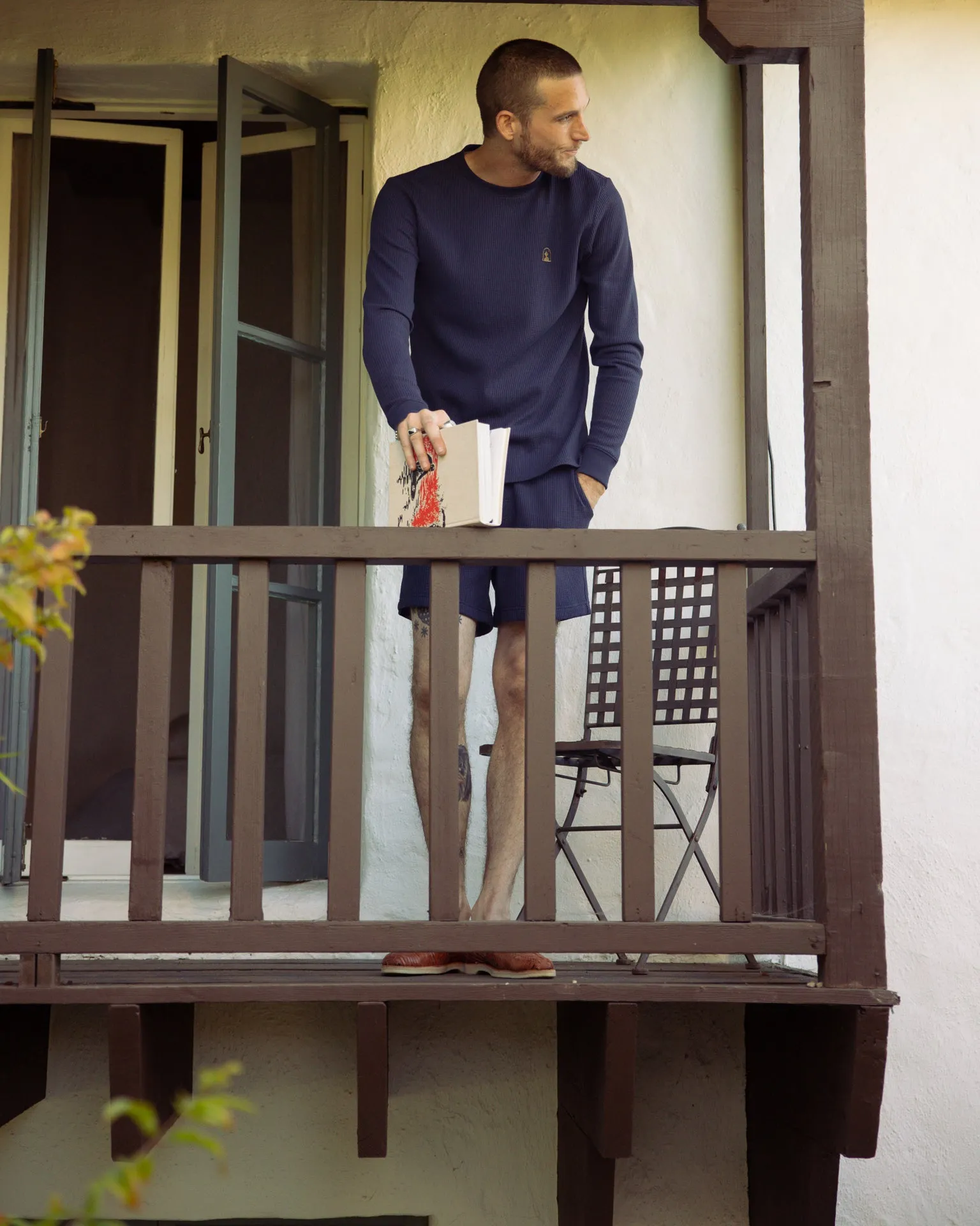 The Cannes Long Sleeve Shirt - Luxe Navy