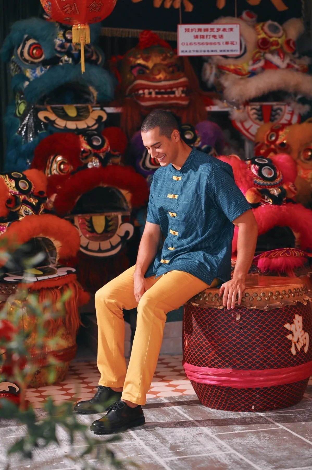 The Chinatown Men Oriental Shirt - Supreme