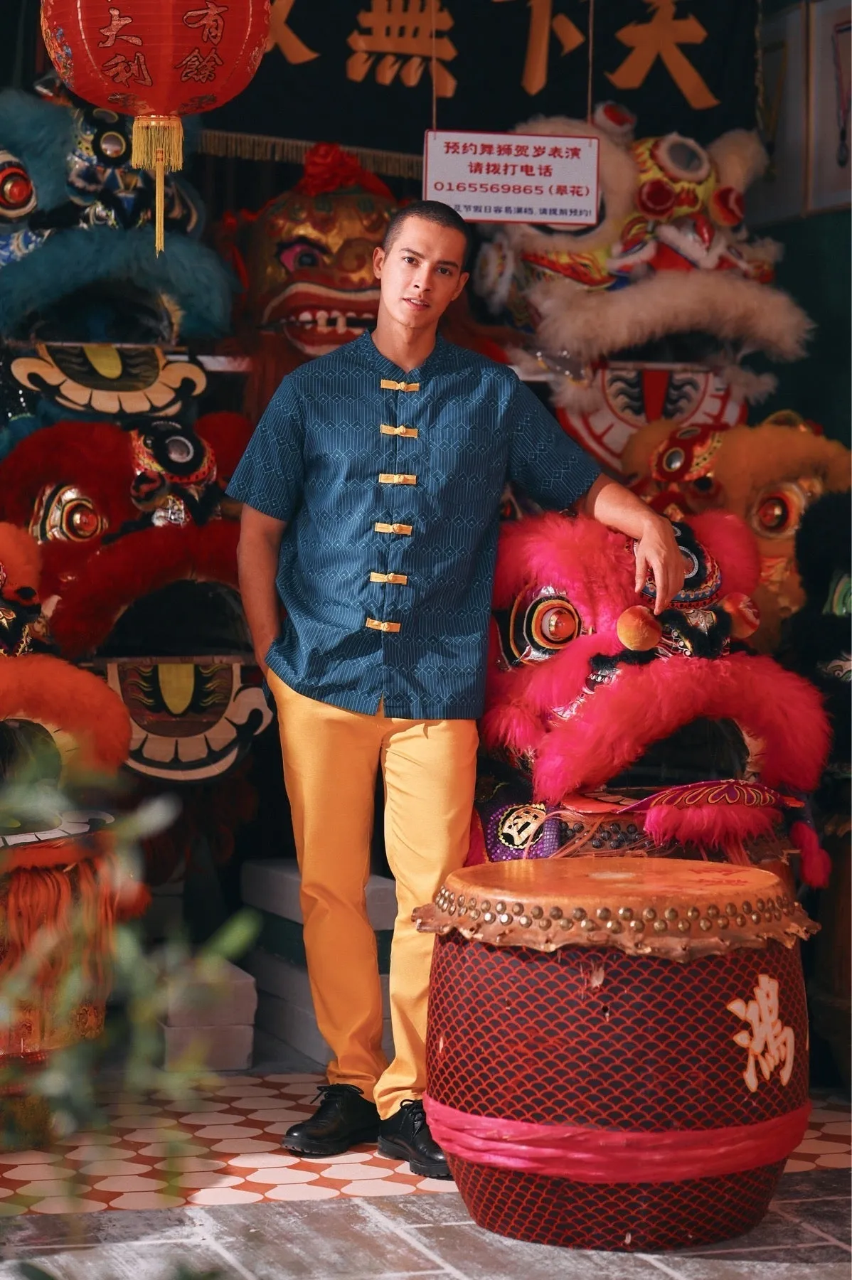 The Chinatown Men Oriental Shirt - Supreme