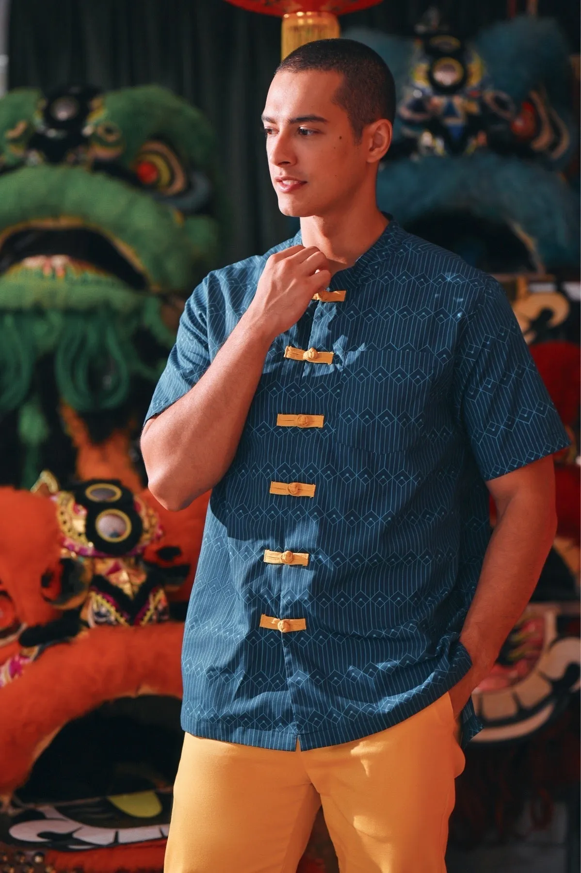 The Chinatown Men Oriental Shirt - Supreme