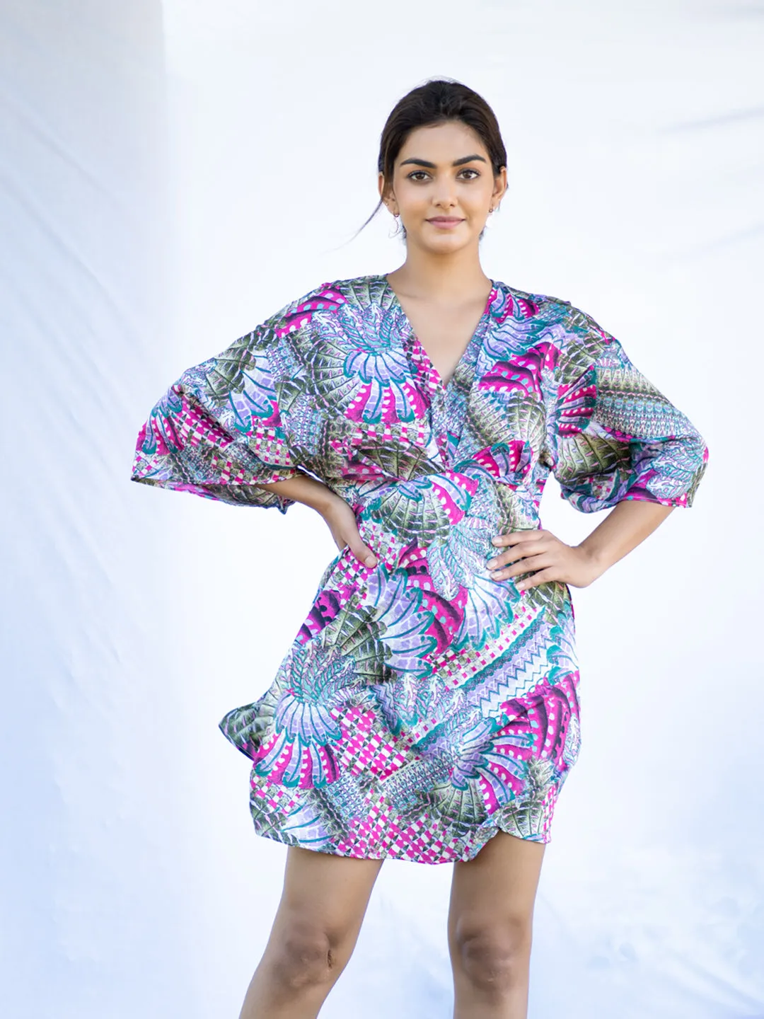 Tropical Illusion Print Summer Playsuit