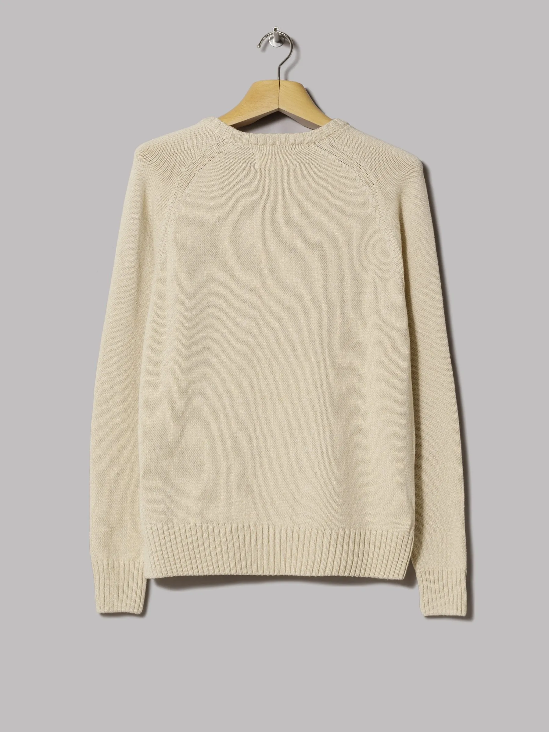 Universal Works Light Crewneck Jumper (Eco Cotton Knit Sand)