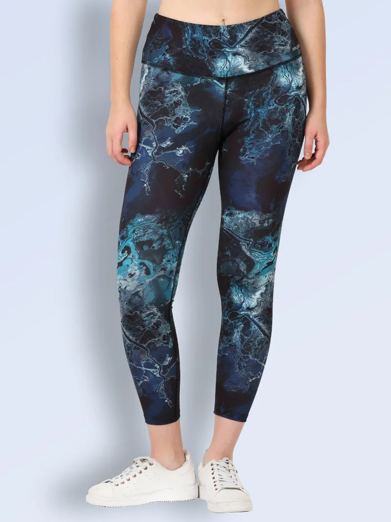 Women’s High Waist Printed Active Wear Yoga & Gym Leggings