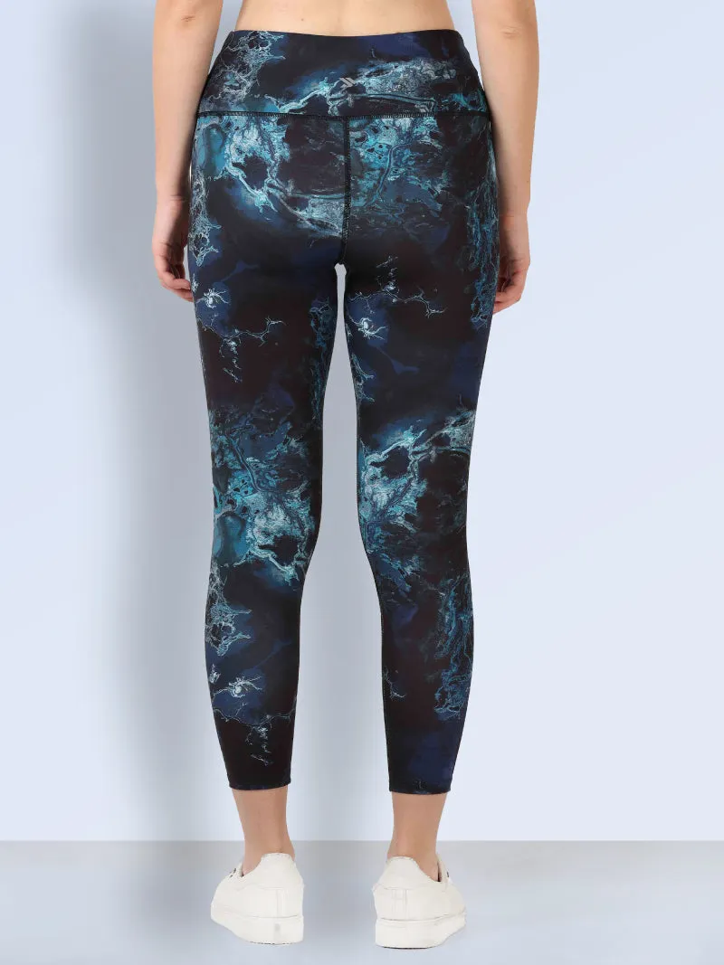 Women’s High Waist Printed Active Wear Yoga & Gym Leggings